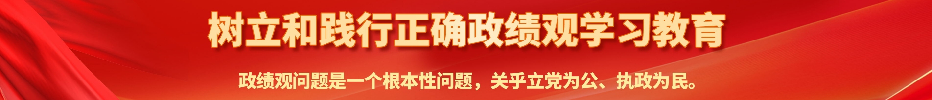 树立和践行正确政绩观学习教育